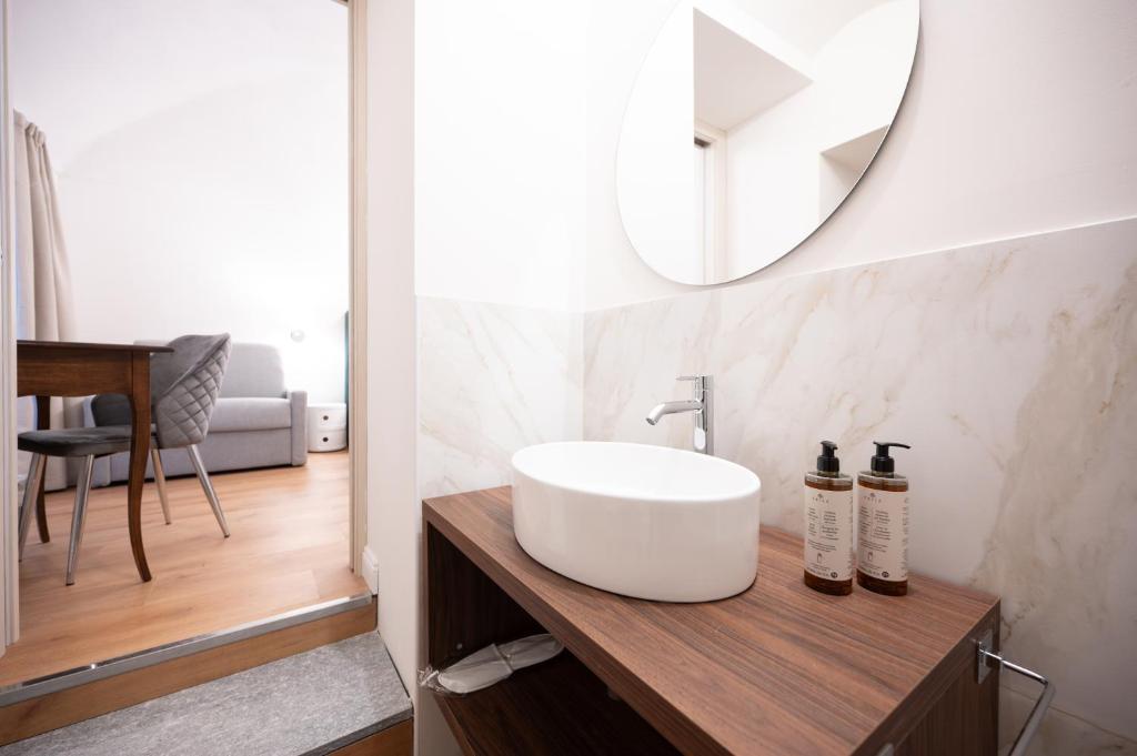 Koupelna v ubytování Carlo Felice Boutique Hotel