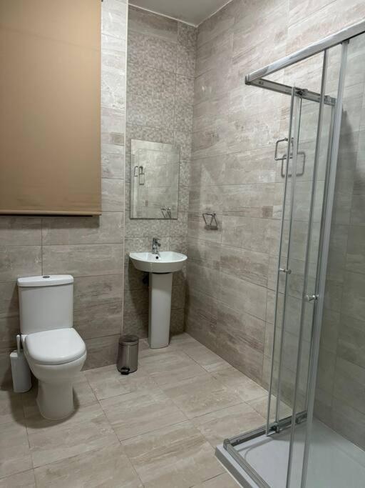 Koupelna v ubytování Amadeo Suites