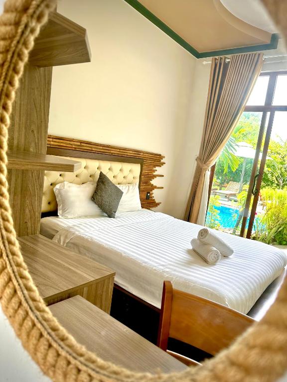 Giường trong phòng chung tại Gia An Hung Guest House