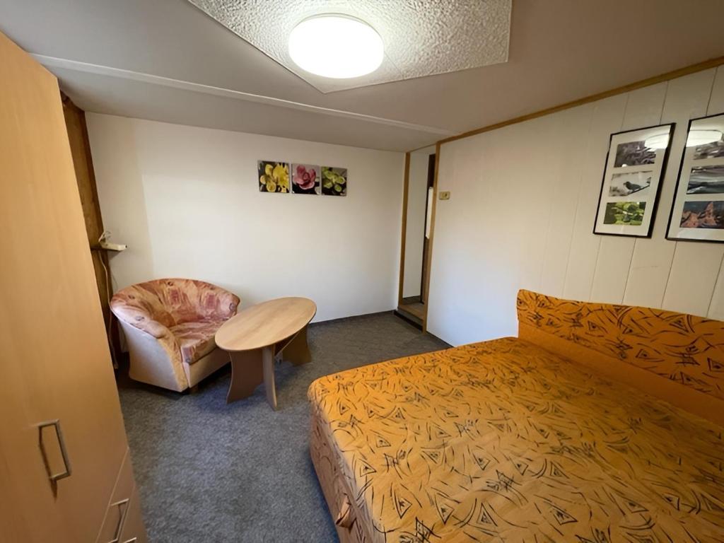 Łóżko lub łóżka w pokoju w obiekcie Apartmány U sjezdovky Janské Lázně