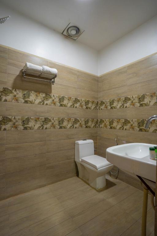 Koupelna v ubytování Hotel Kiaara