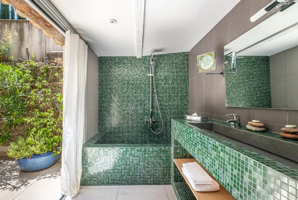 Koupelna v ubytování Boutique Hôtel Entraigues