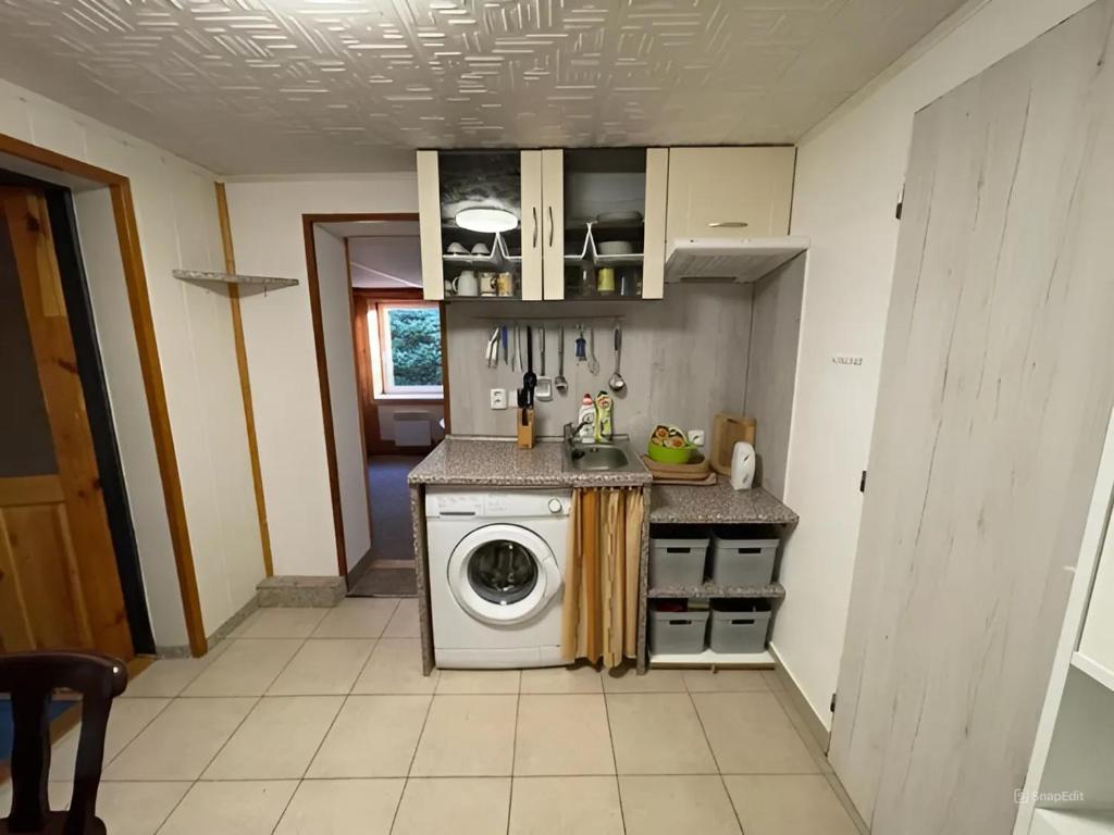 Kuchnia lub aneks kuchenny w obiekcie Apartmány U sjezdovky Janské Lázně