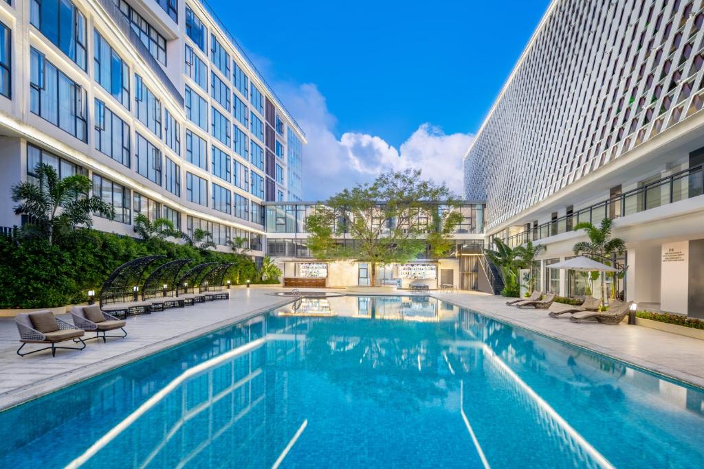 Πισίνα στο ή κοντά στο 三亚亚龙湾鑫亚酒店