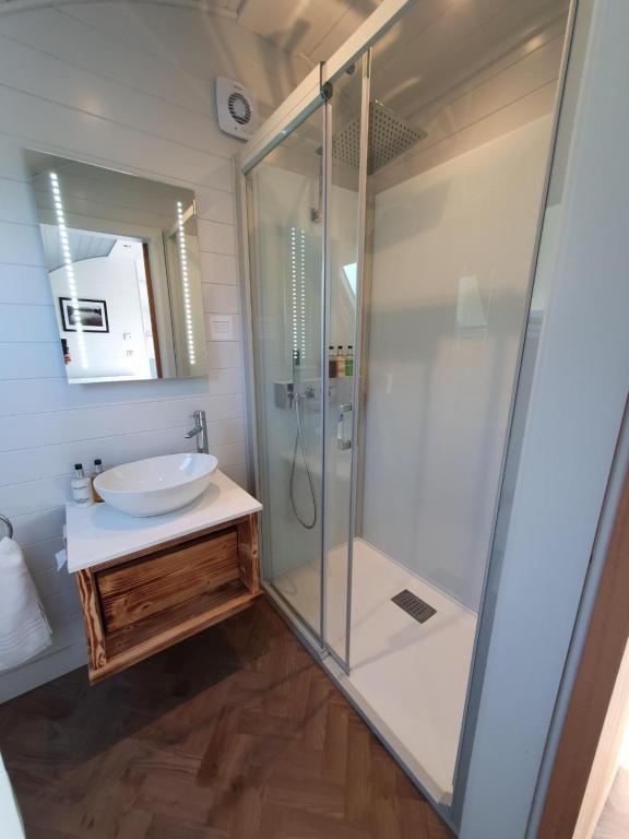 Koupelna v ubytování East Rigg Lodges
