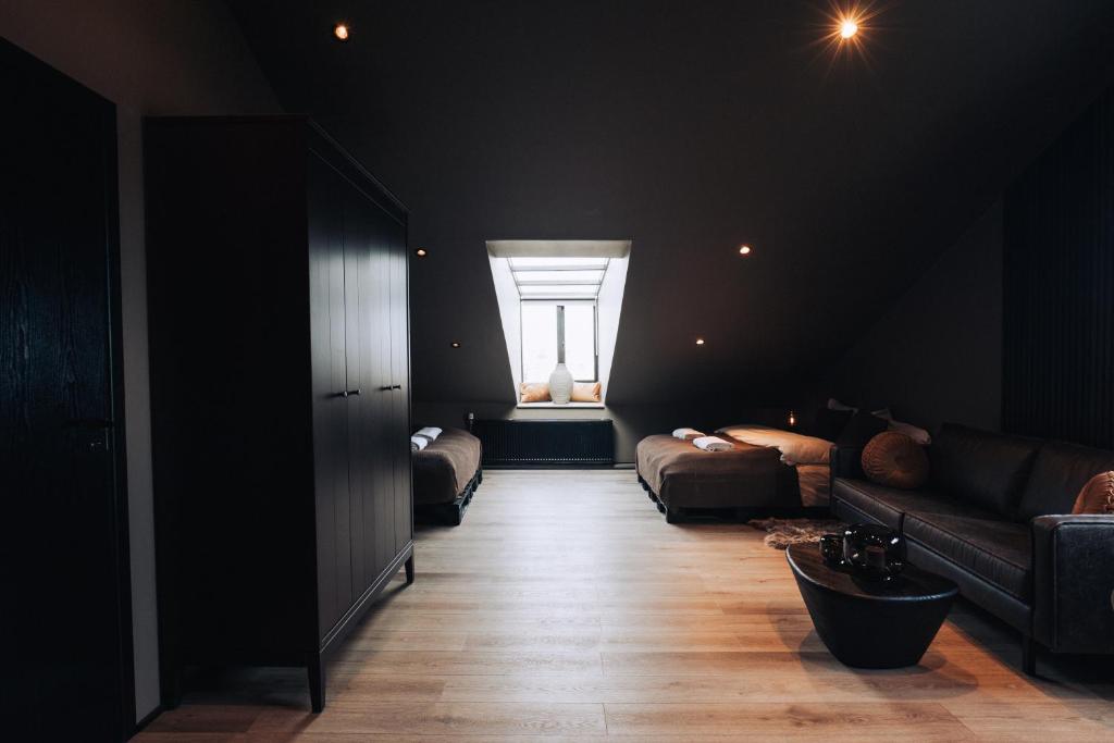 Posezení v ubytování Keflavik Cozy Apartments