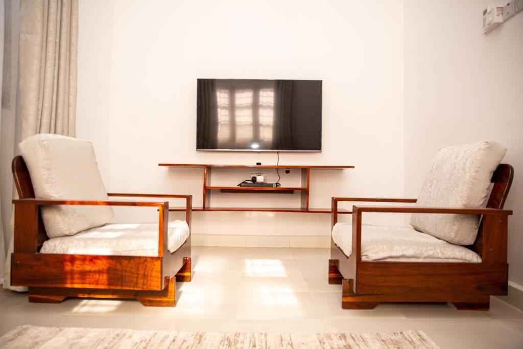 TV a/nebo společenská místnost v ubytování KKJ House