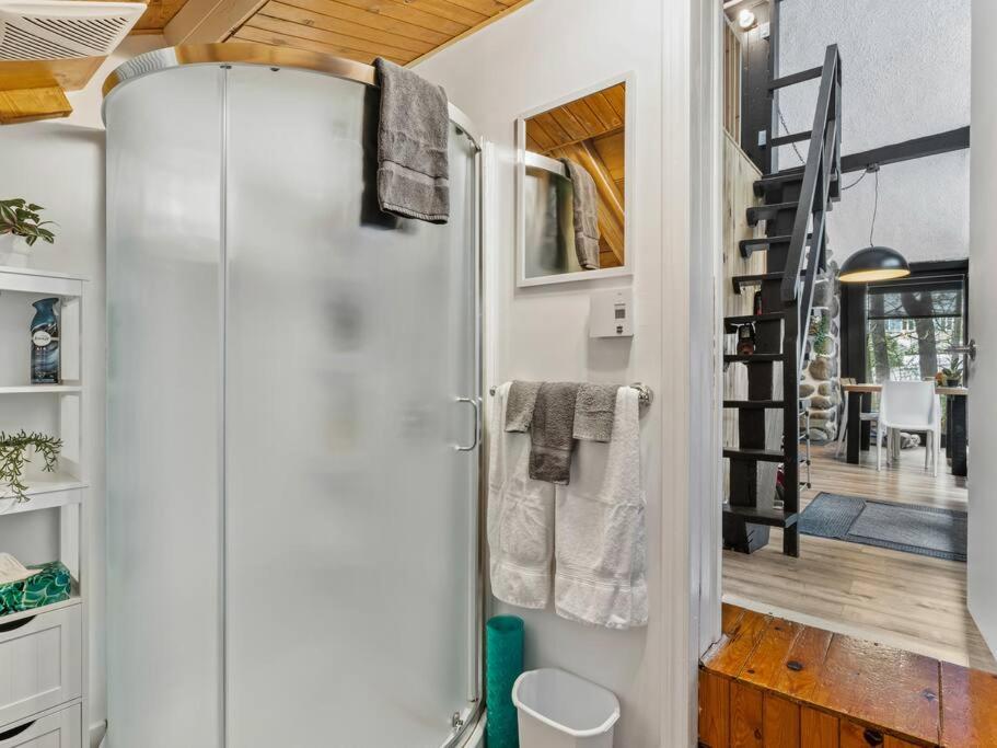 Koupelna v ubytování Le1603 - Le Petit Caribou - Chalet spa et plage
