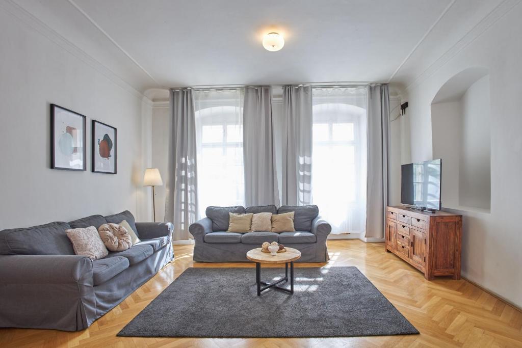 Posezení v ubytování Charles Bridge Suites