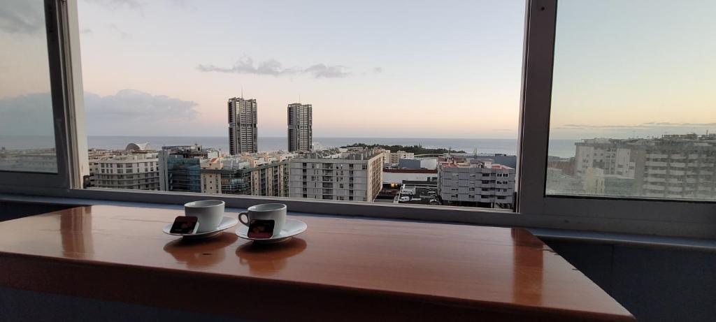 Nespecifikovaný výhled na destinaci Santa Cruz de Tenerife nebo výhled na město při pohledu z apartmánu