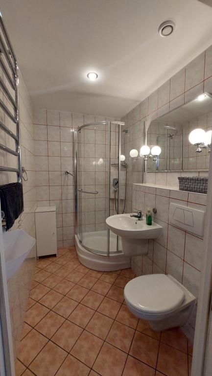 Kúpeľňa v ubytovaní Apartament Sympatia Kołobrzeg Etna Polonia 718