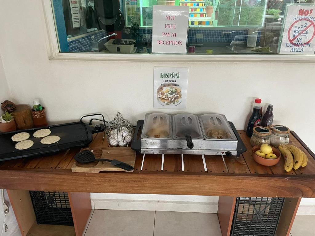 Jídlo v hostelu nebo okolí