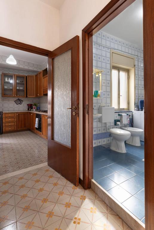 Koupelna v ubytování Casa Iblea