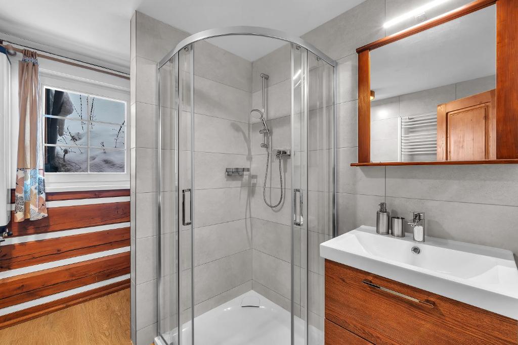 Łazienka w obiekcie Modern chalet Na Zlatníku