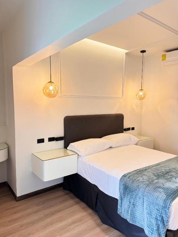 Postel nebo postele na pokoji v ubytování Hotel Boutique Las Mesetas