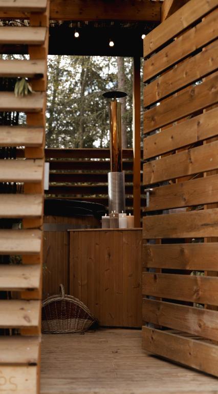 Balkón alebo terasa v ubytovaní Madame Imagine, Lodges & SPA Epinal