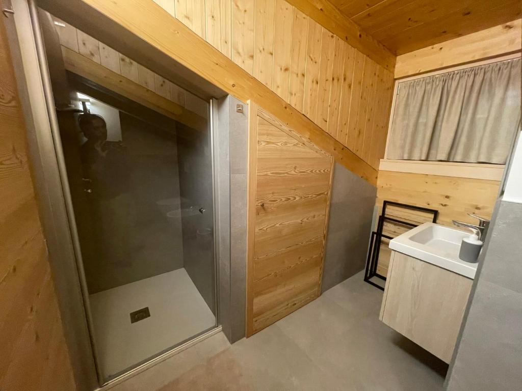 Koupelna v ubytování Chalet Le Grazie