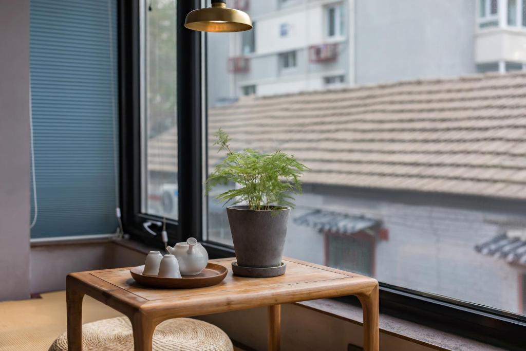 Balkón nebo terasa v ubytování 北京重构空间酒店天安门王府井店