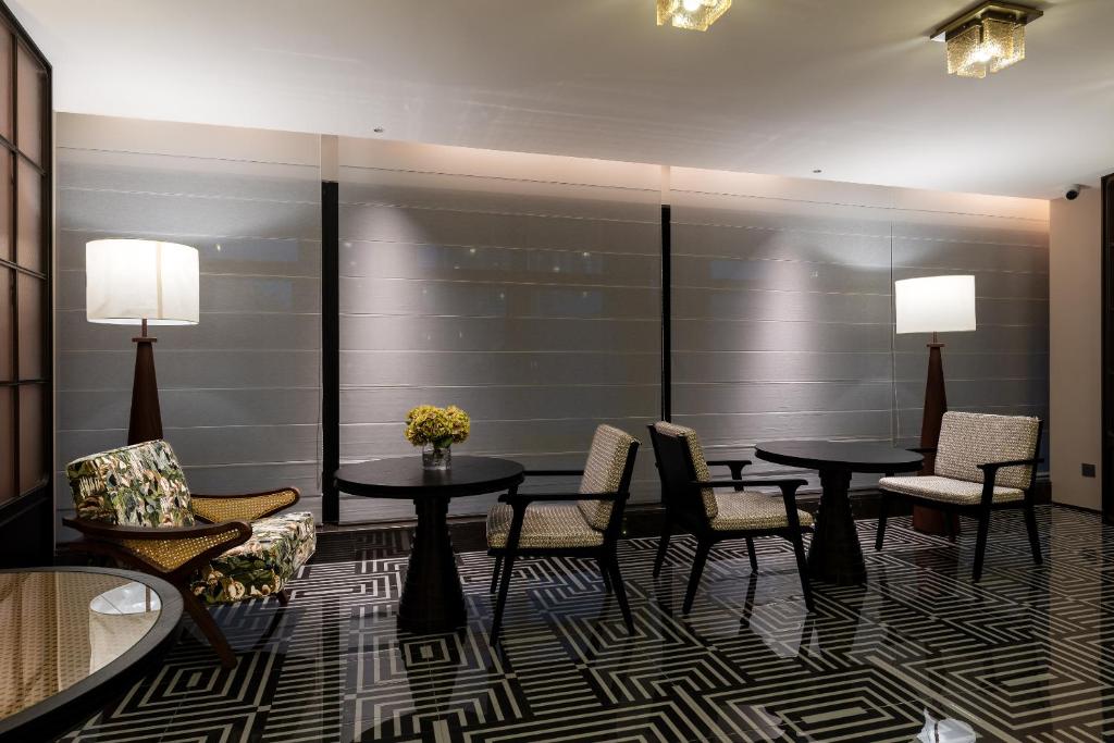 Posezení v ubytování Mehood Lestie International Hotel Zhuhai Lovers Road Branch - Free breakfast & Free afternoon tea & Free midnight snack