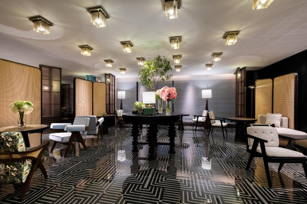 Posezení v ubytování Mehood Lestie International Hotel Zhuhai Lovers Road Branch - Free breakfast & Free afternoon tea & Free midnight snack