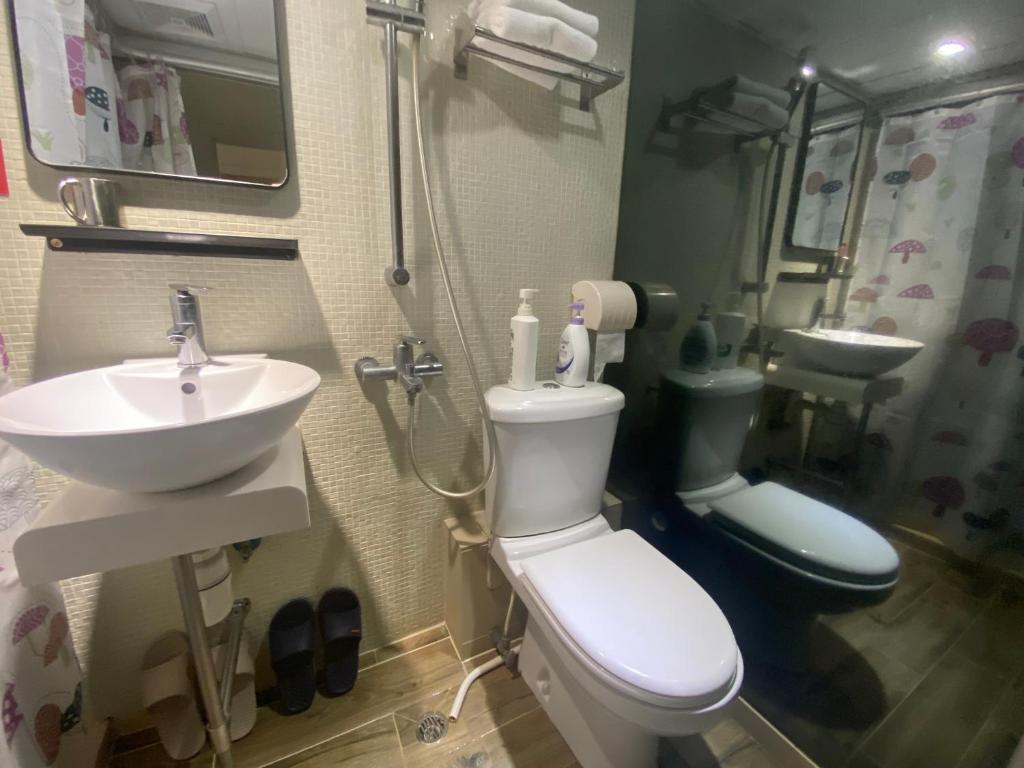 Koupelna v ubytování 香港九巴旅馆 KMB-Guesthouse