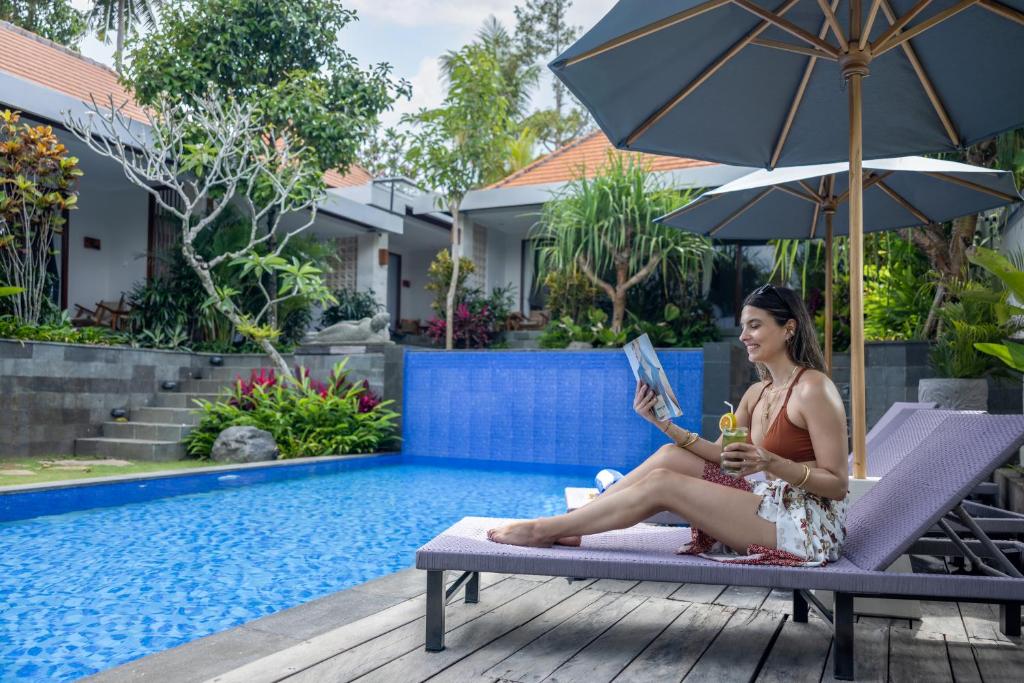 Bazén v ubytování Bhumi Sangtu Ubud nebo v jeho okolí