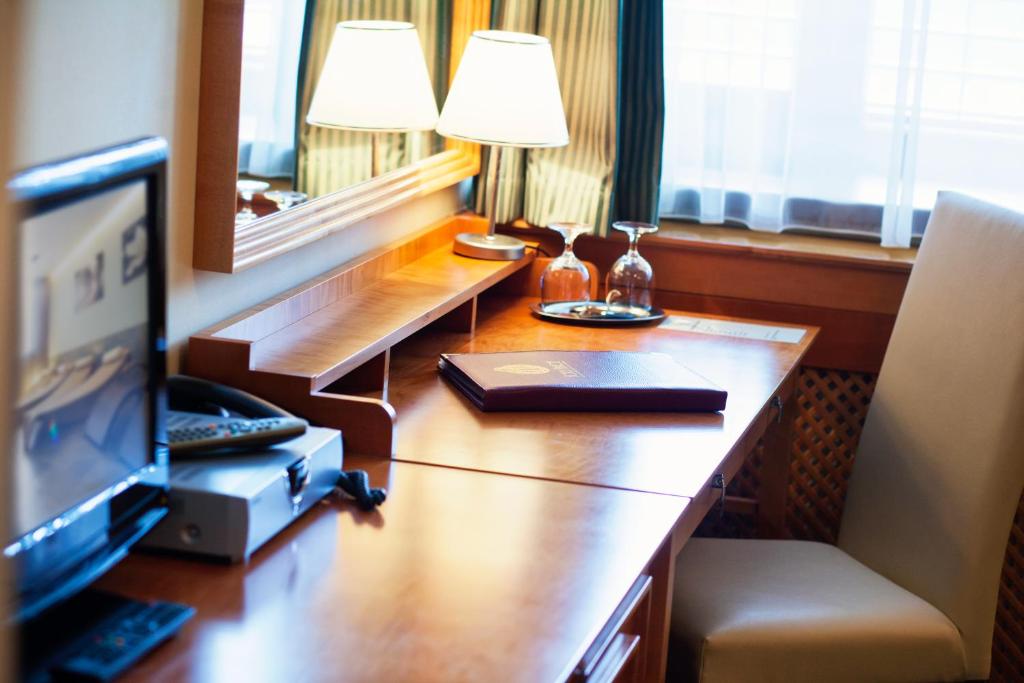 TV a/nebo společenská místnost v ubytování Hotel Abácie & Wellness