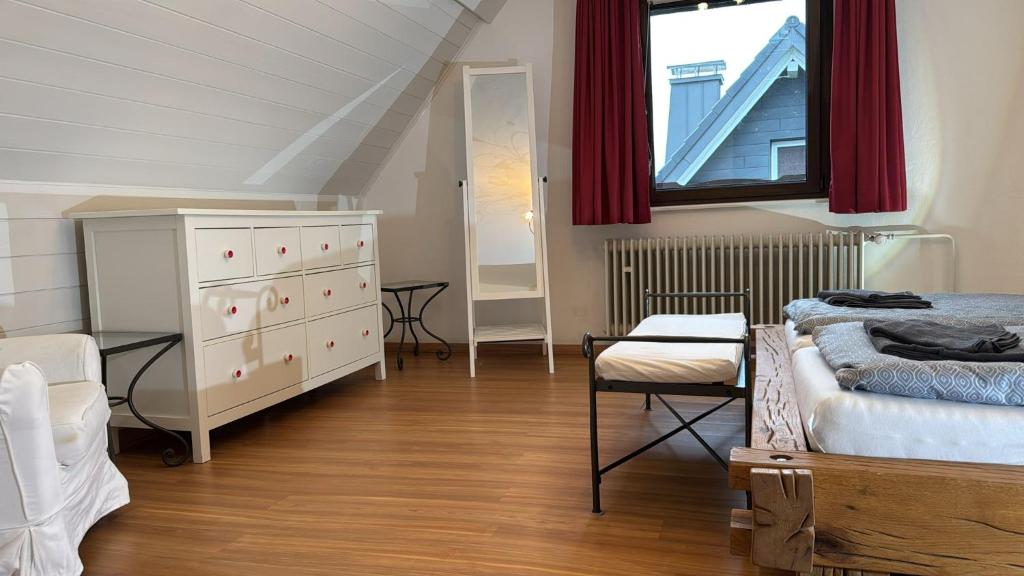 Postel nebo postele na pokoji v ubytování Forsters Schwarzwald Pension