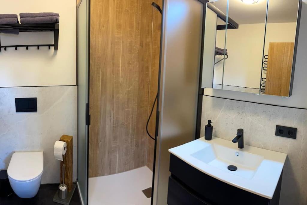 Kúpeľňa v ubytovaní Apartment direkt an der Piste