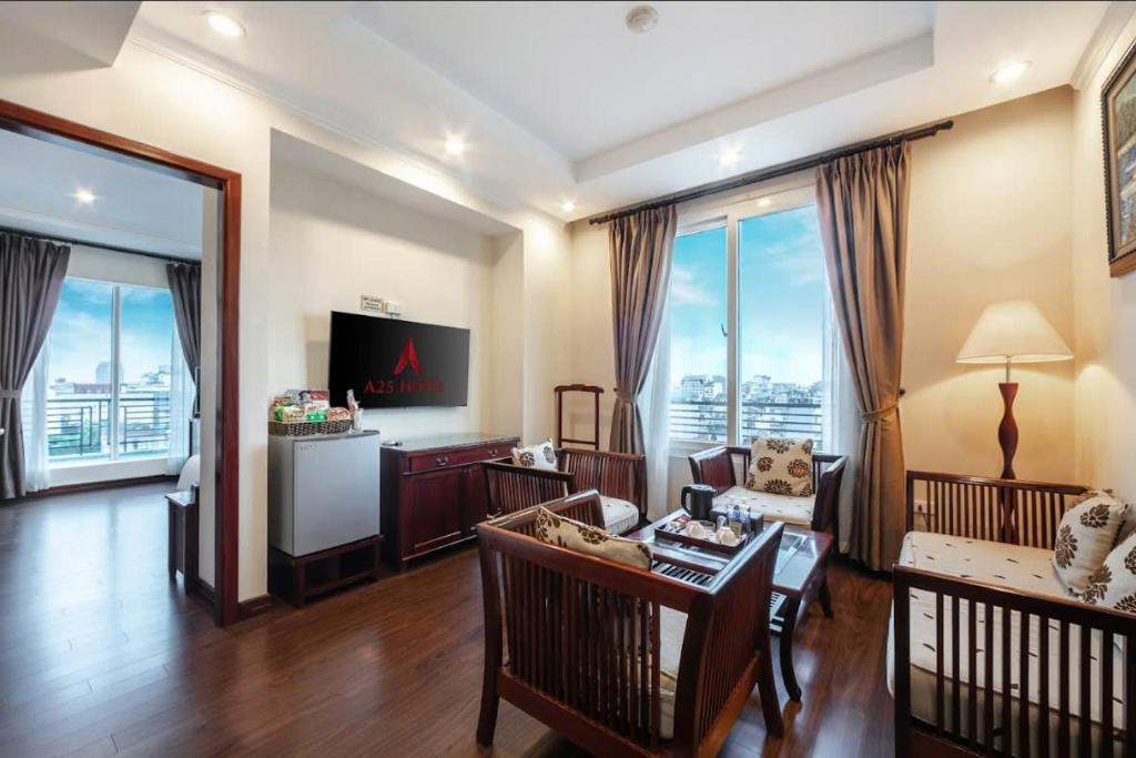 TV a/nebo společenská místnost v ubytování A25 Hotel - 15 Trần Quốc Toản