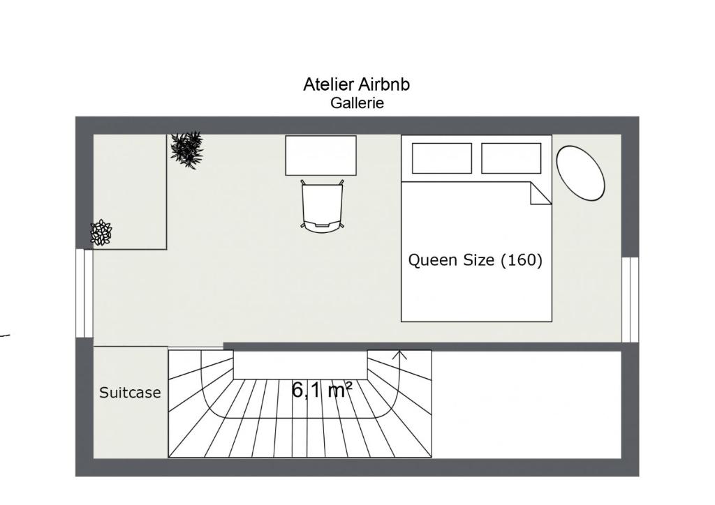 Půdorys ubytování Tiny House Chez Claudine - Relaxen, Workspace, Nähe Thermen, Netflix, free Parking & Wifi
