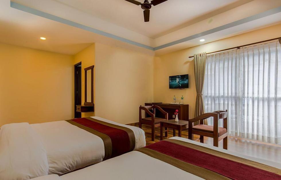 Krevet ili kreveti u jedinici u okviru objekta Hotel Snow Peak