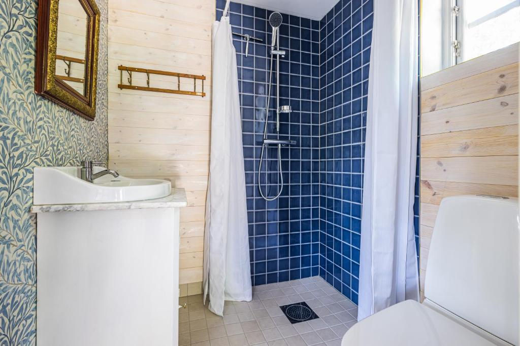 Koupelna v ubytování Boråkra Bed & Breakfast