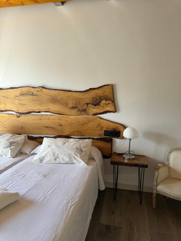 Postel nebo postele na pokoji v ubytování El hotel de Verdiago