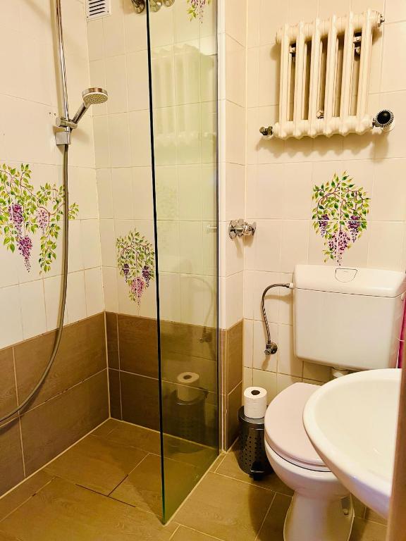 Koupelna v ubytování Hotel Nest