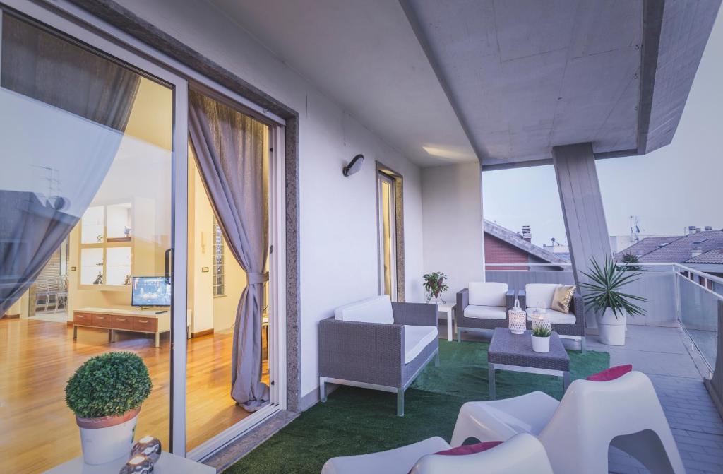 Posezení v ubytování B&B Le 3 Stelle