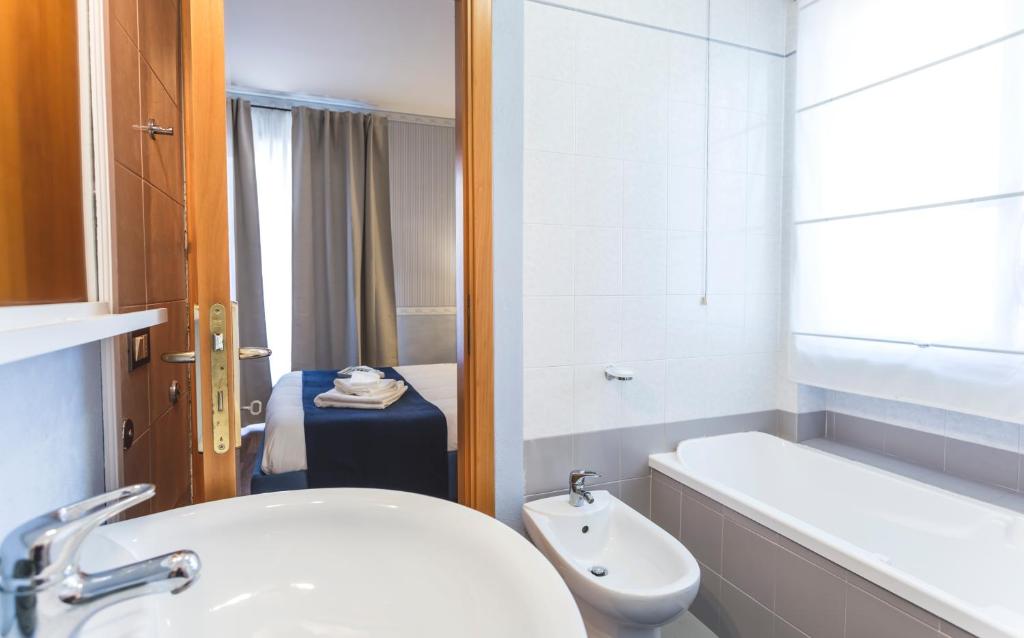 Koupelna v ubytování B&B Le 3 Stelle