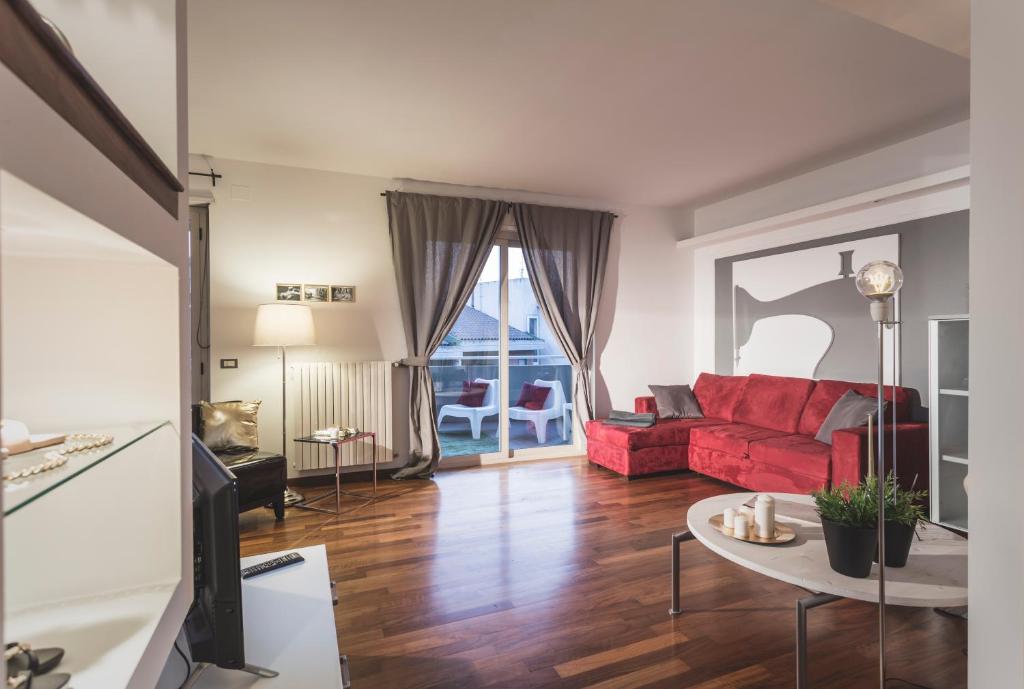 Posezení v ubytování B&B Le 3 Stelle