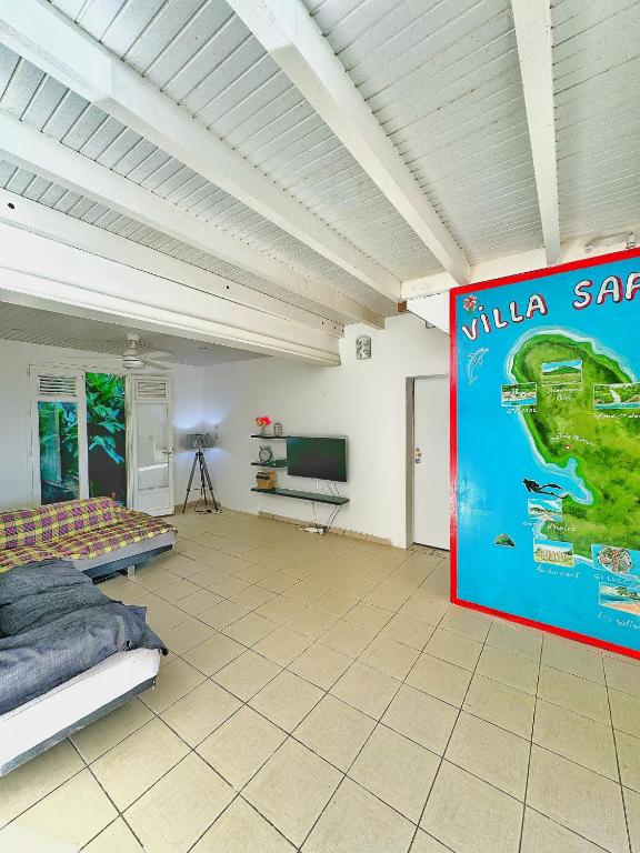 TV a/nebo společenská místnost v ubytování Sainte Luce_Villa_Piscine avec vue mer_wifi