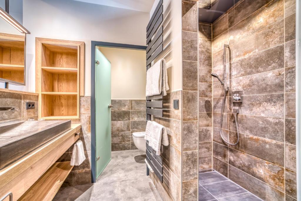 Koupelna v ubytování Ringhotel Forellenhof