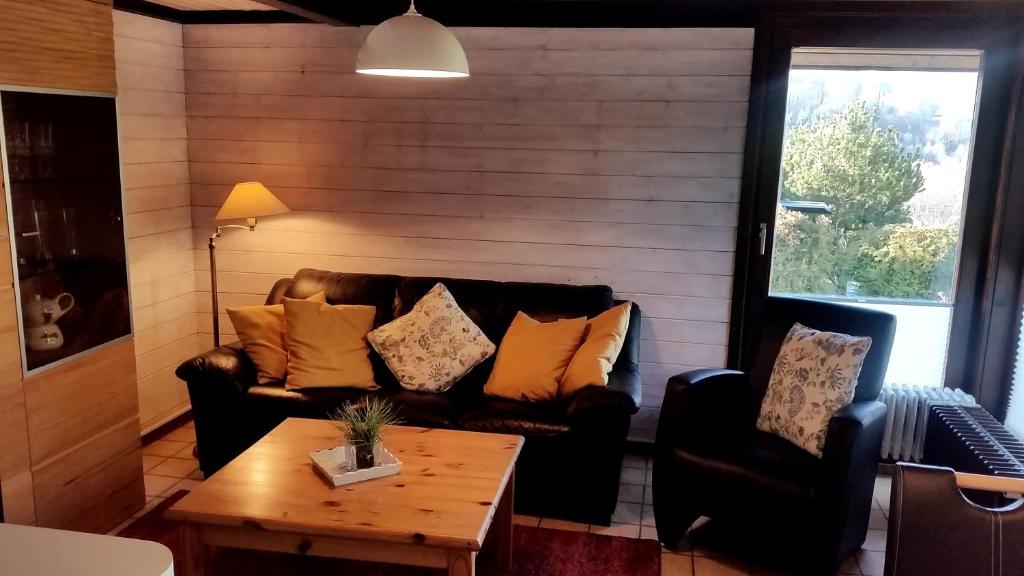 Posezení v ubytování Henneglück mit Fernblick!