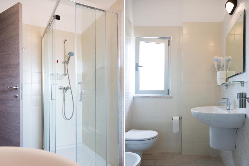 Koupelna v ubytování Hotel Saint Tropez - Pineto