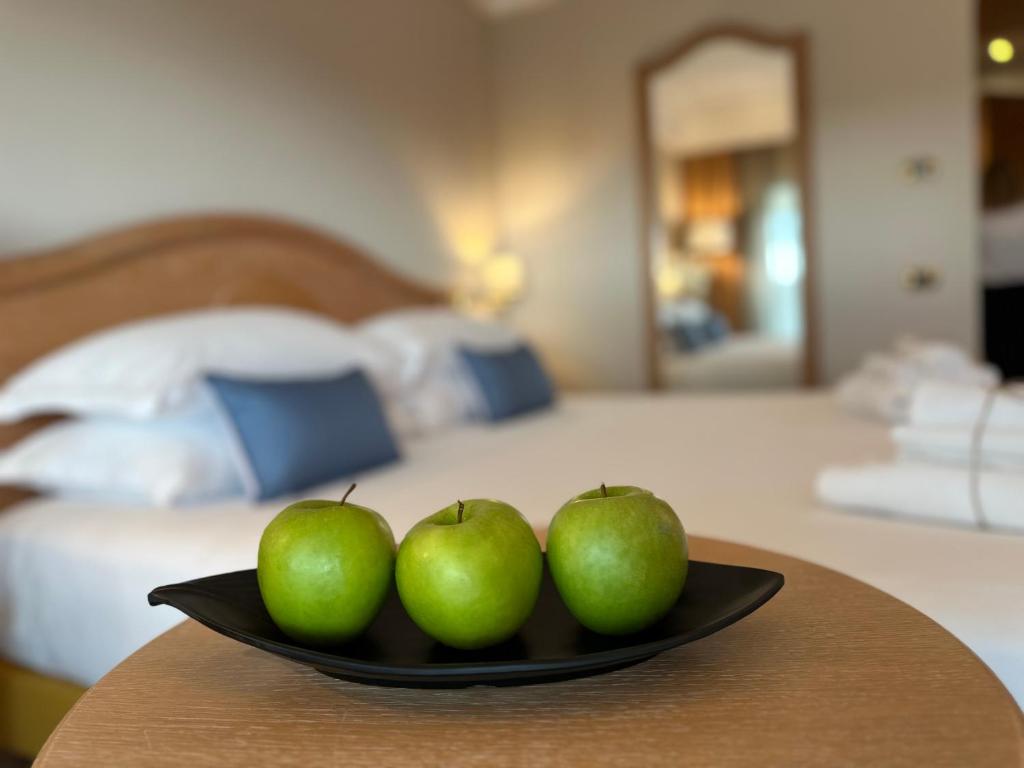 Postel nebo postele na pokoji v ubytování Palace Hotel Desenzano