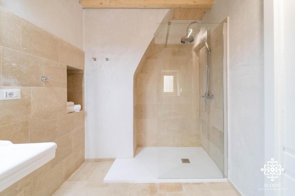 Koupelna v ubytování Casa Philomena - Noto Design Rooms