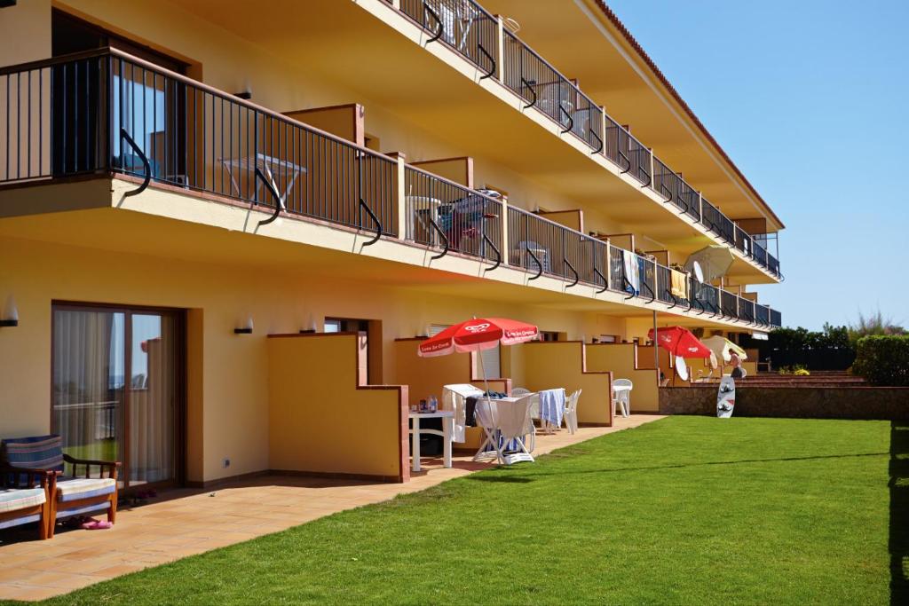 Balkón nebo terasa v ubytování Apartaments Les Dunes