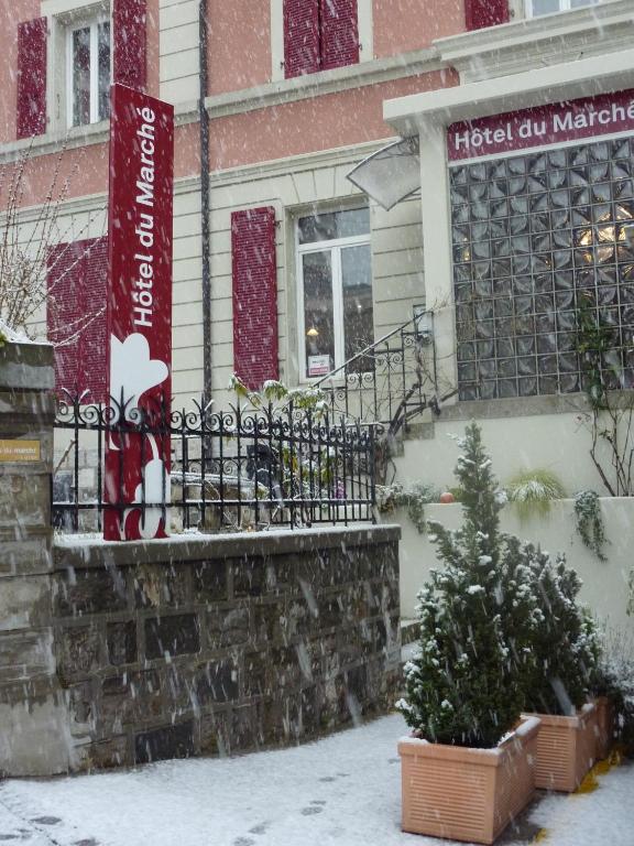 Hôtel du Marché v zimě