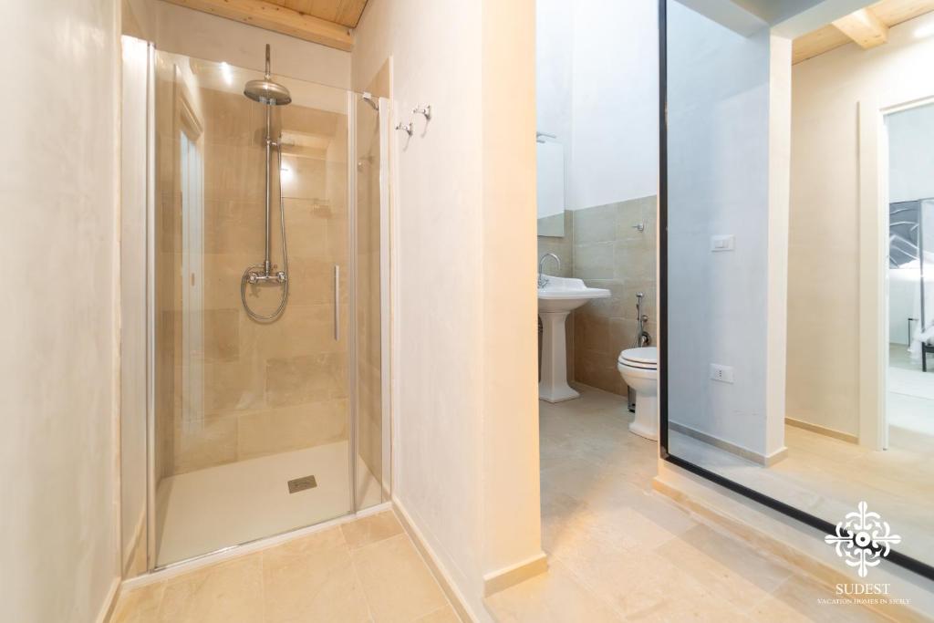 Koupelna v ubytování Casa Philomena - Noto Design Rooms