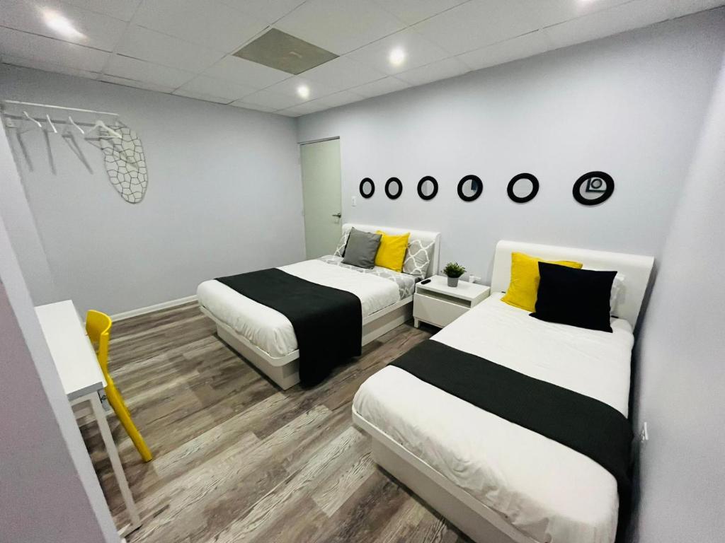 Postel nebo postele na pokoji v ubytování Hotel Libertad