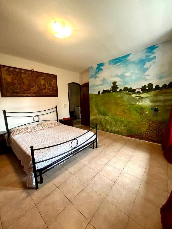 Postel nebo postele na pokoji v ubytování Aspettando Monet