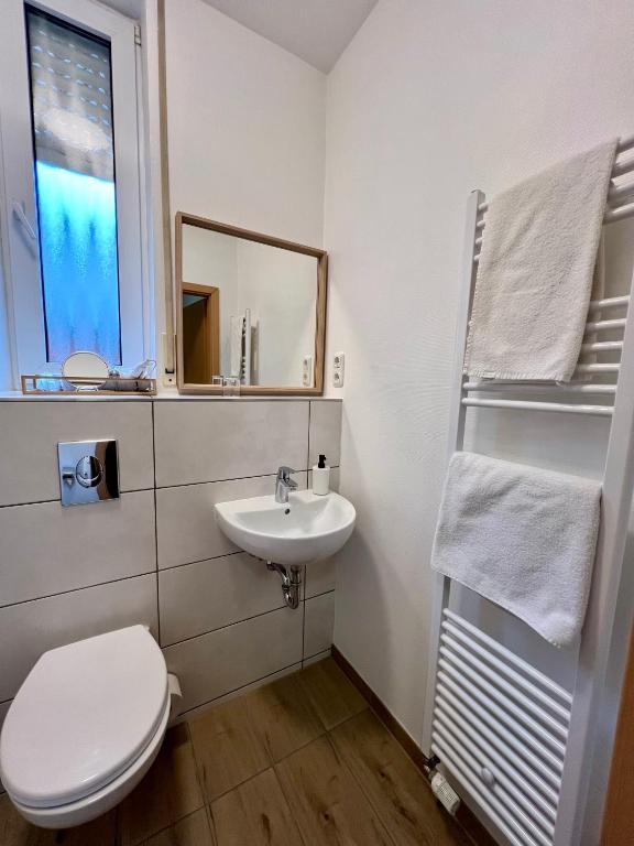 Koupelna v ubytování Hotel Residenz Stockstadt